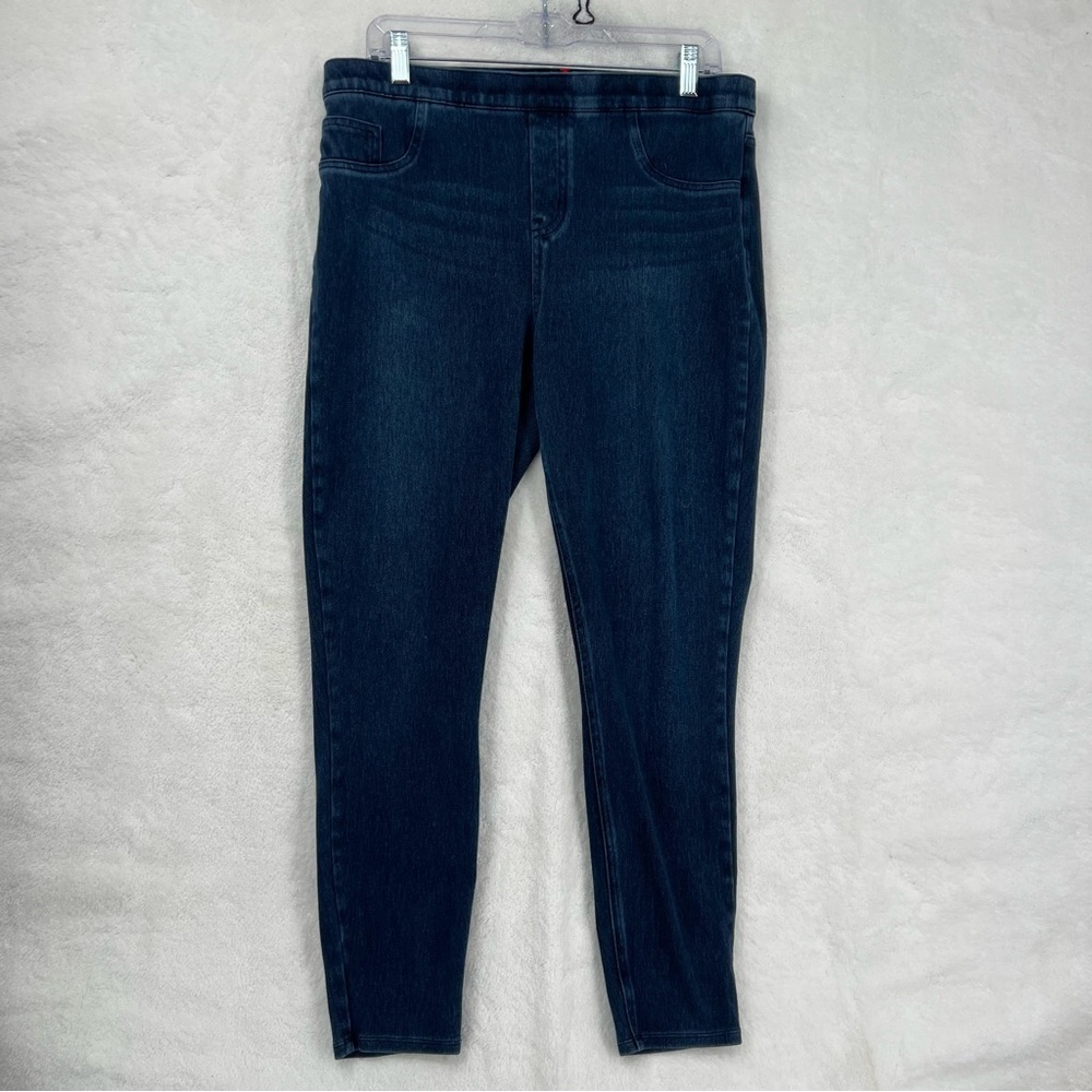 SPANX Jean-ish leggings women US XL ankle dark wash indigo blue high rise 20018R